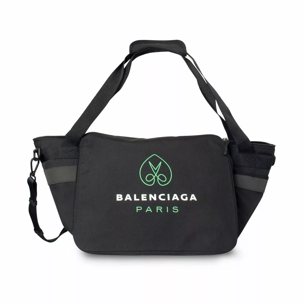 Balenciaga Black Recycled Nylon Messenger Tote Balenciaga Black Recycled Nylon Messenger Tote | Image 2