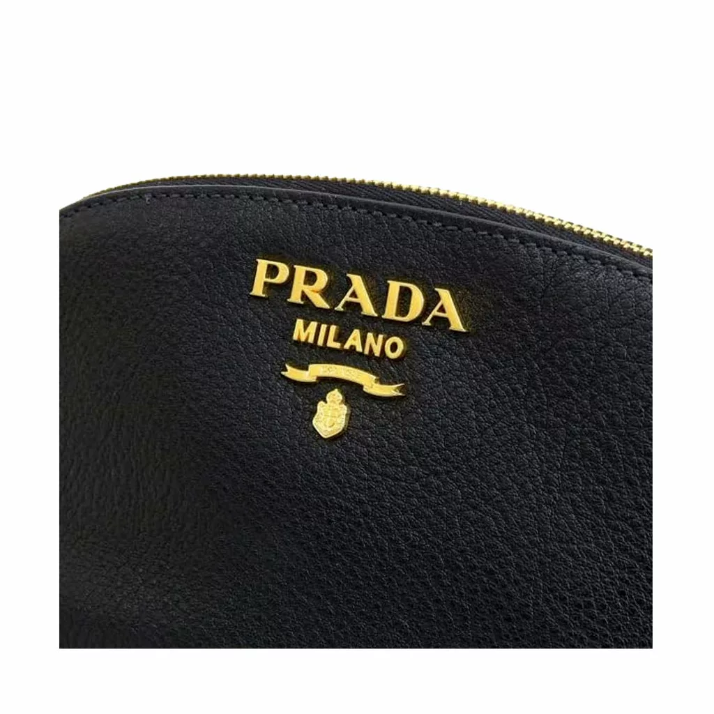 Prada Contenitore Nero Vitello Daino Vanity Cosmetic Case Prada Contenitore Nero Vitello Daino Vanity Cosmetic Case | Image 6