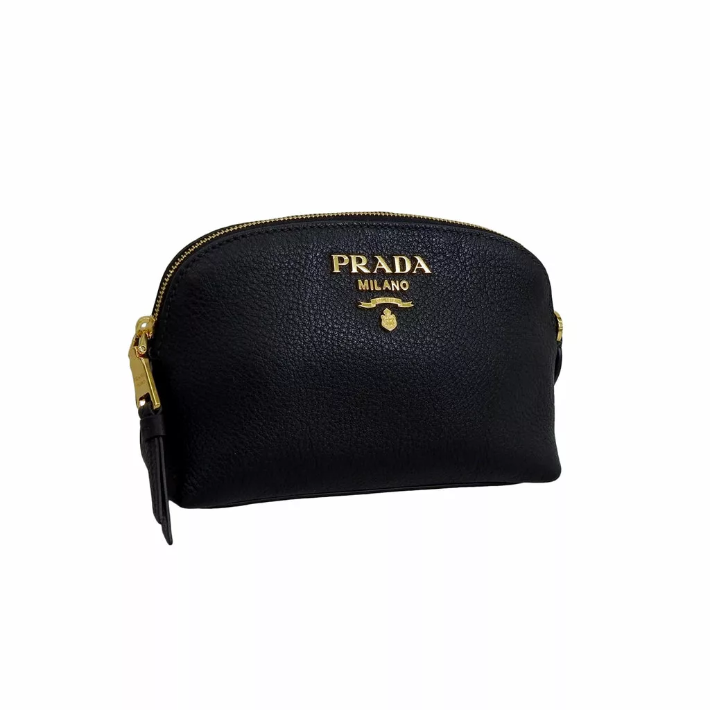 Prada Contenitore Nero Vitello Daino Vanity Cosmetic Case Prada Contenitore Nero Vitello Daino Vanity Cosmetic Case | Image 3