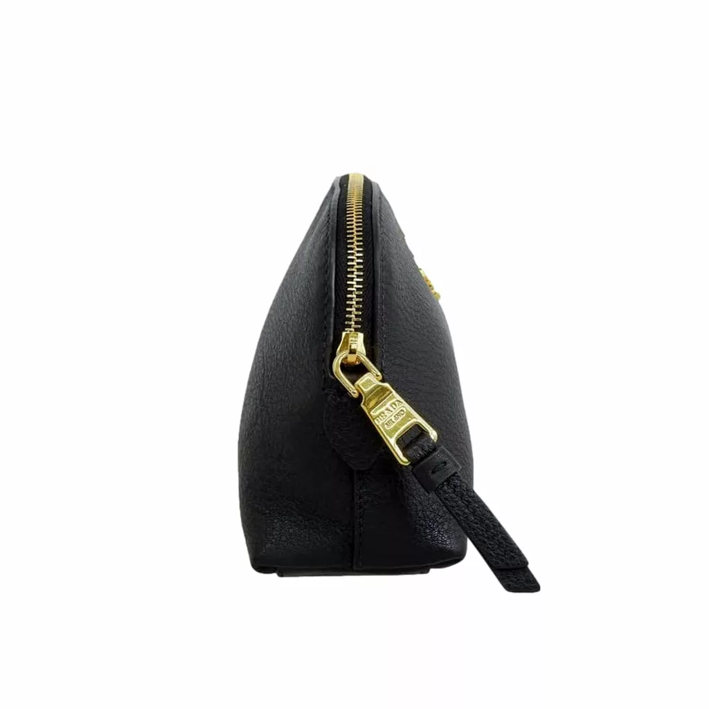 Prada Contenitore Nero Vitello Daino Vanity Cosmetic Case Prada Contenitore Nero Vitello Daino Vanity Cosmetic Case | Image 4