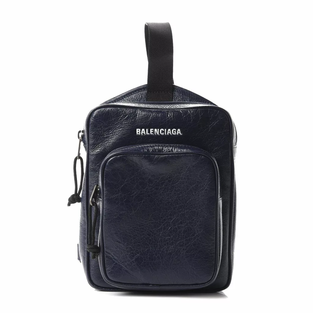 Balenciaga Arena Blue Lambskin Leather Backpack Bag Balenciaga Arena Blue Lambskin Leather Backpack Bag | Image 1