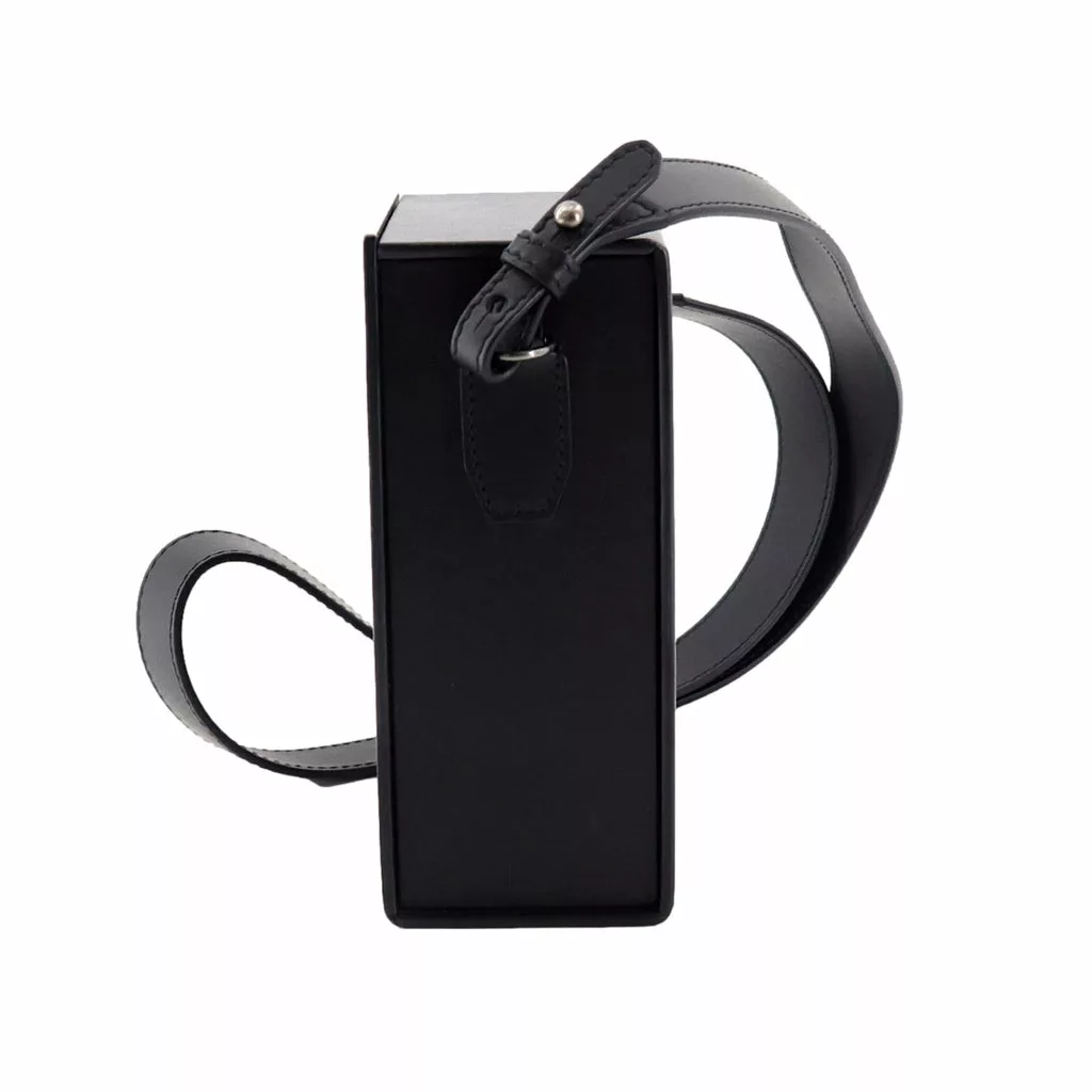 Fendi Roma Vertical Box Black Leather Shoulder Bag Fendi Roma Vertical Box Black Leather Shoulder Bag | Image 5