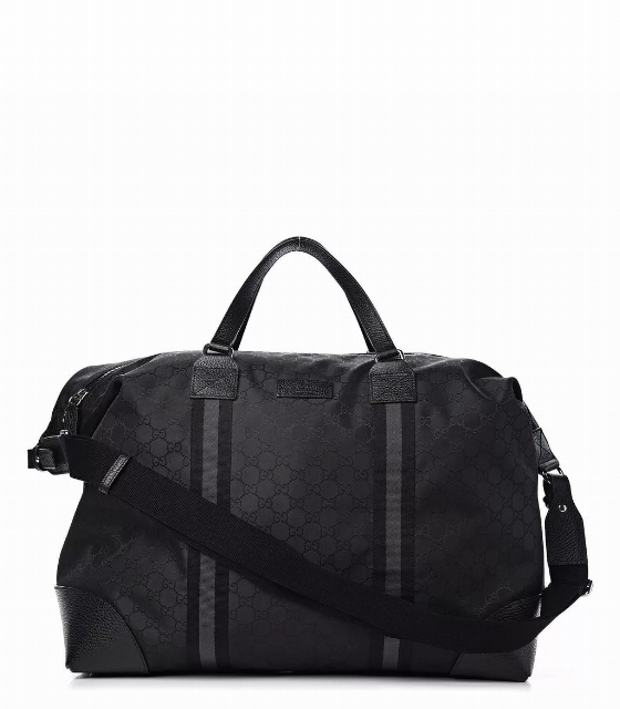 Gucci GG Web Nylon Monogram XL Duffle Bag Black | Image 1