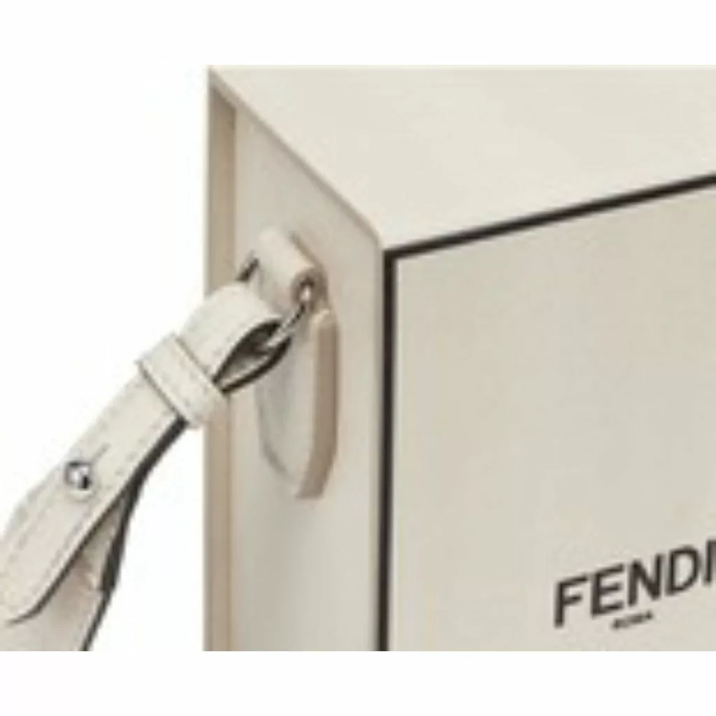 Fendi Roma Vertical Box Grey Leather Shoulder Bag Fendi Roma Vertical Box Grey Leather Shoulder Bag | Image 5