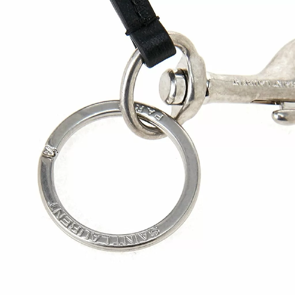 Saint Laurent Silver/Black Unisex Zip Backpack Key Chain Black Stars Saint Laurent Silver/Black Unisex Zip Backpack Key Chain Black Stars | Image 11