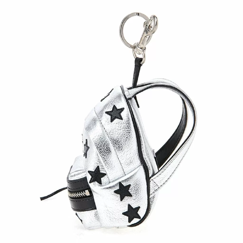 Saint Laurent Silver/Black Unisex Zip Backpack Key Chain Black Stars Saint Laurent Silver/Black Unisex Zip Backpack Key Chain Black Stars | Image 9