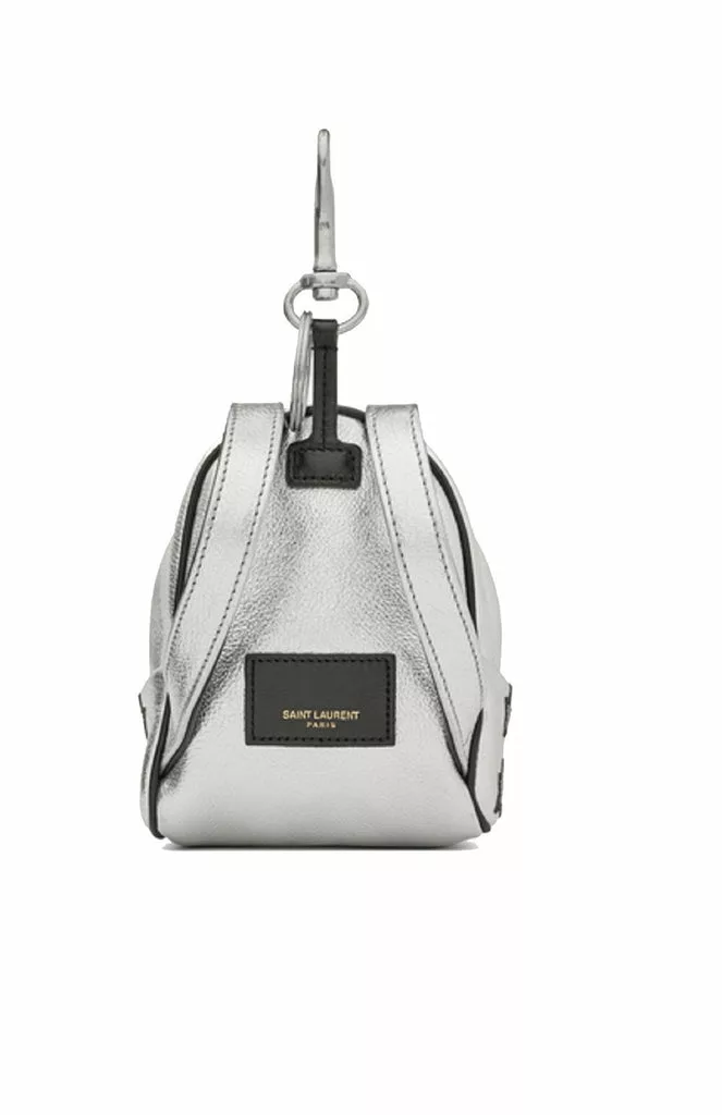 Saint Laurent Silver/Black Unisex Zip Backpack Key Chain Black Stars Saint Laurent Silver/Black Unisex Zip Backpack Key Chain Black Stars | Image 6