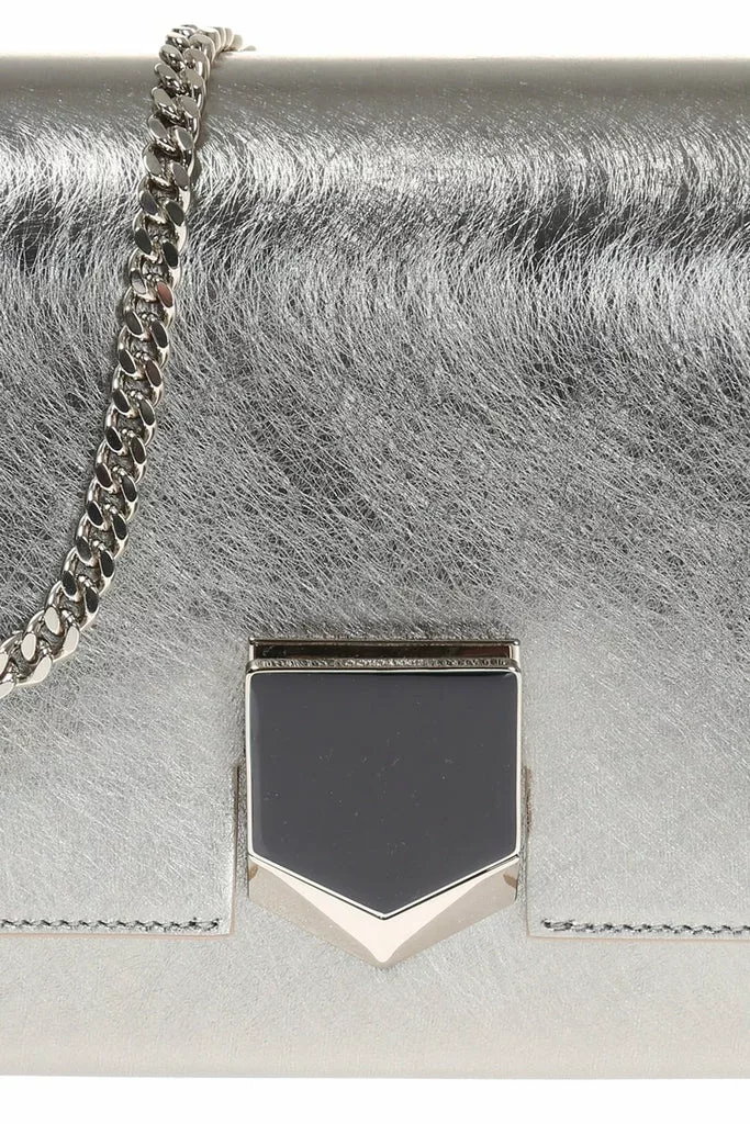 Jimmy Choo Metallic Silver Lockett Crossbody Shoulder Bag Jimmy Choo Metallic Silver Lockett Crossbody Shoulder Bag | Image 8