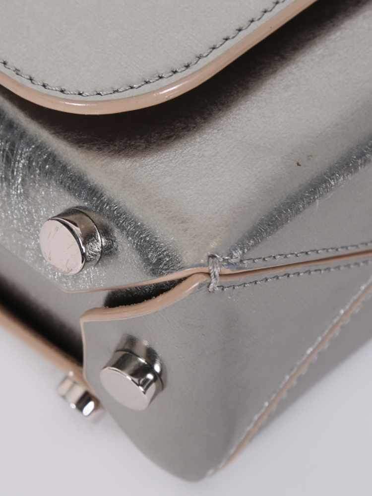 Jimmy Choo Metallic Silver Lockett Crossbody Shoulder Bag Jimmy Choo Metallic Silver Lockett Crossbody Shoulder Bag | Image 9