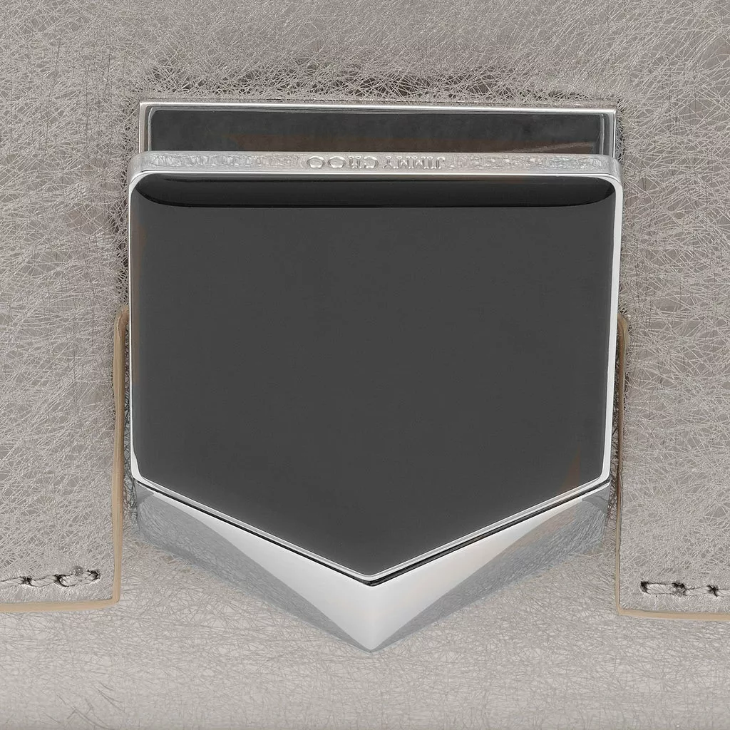 Jimmy Choo Metallic Silver Lockett Crossbody Shoulder Bag Jimmy Choo Metallic Silver Lockett Crossbody Shoulder Bag | Image 10
