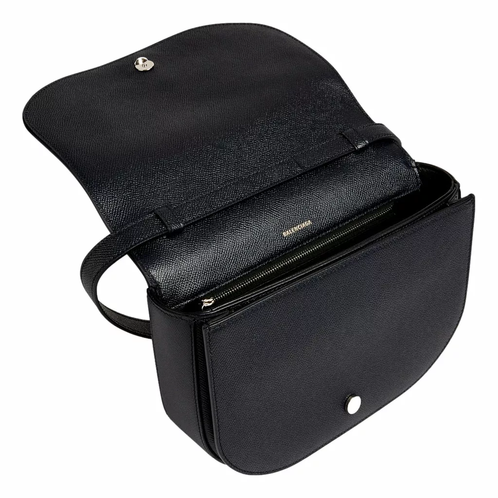 Balenciaga Ville Day Navy Grained Leather Shoulder Bag Balenciaga Ville Day Navy Grained Leather Shoulder Bag | Image 5