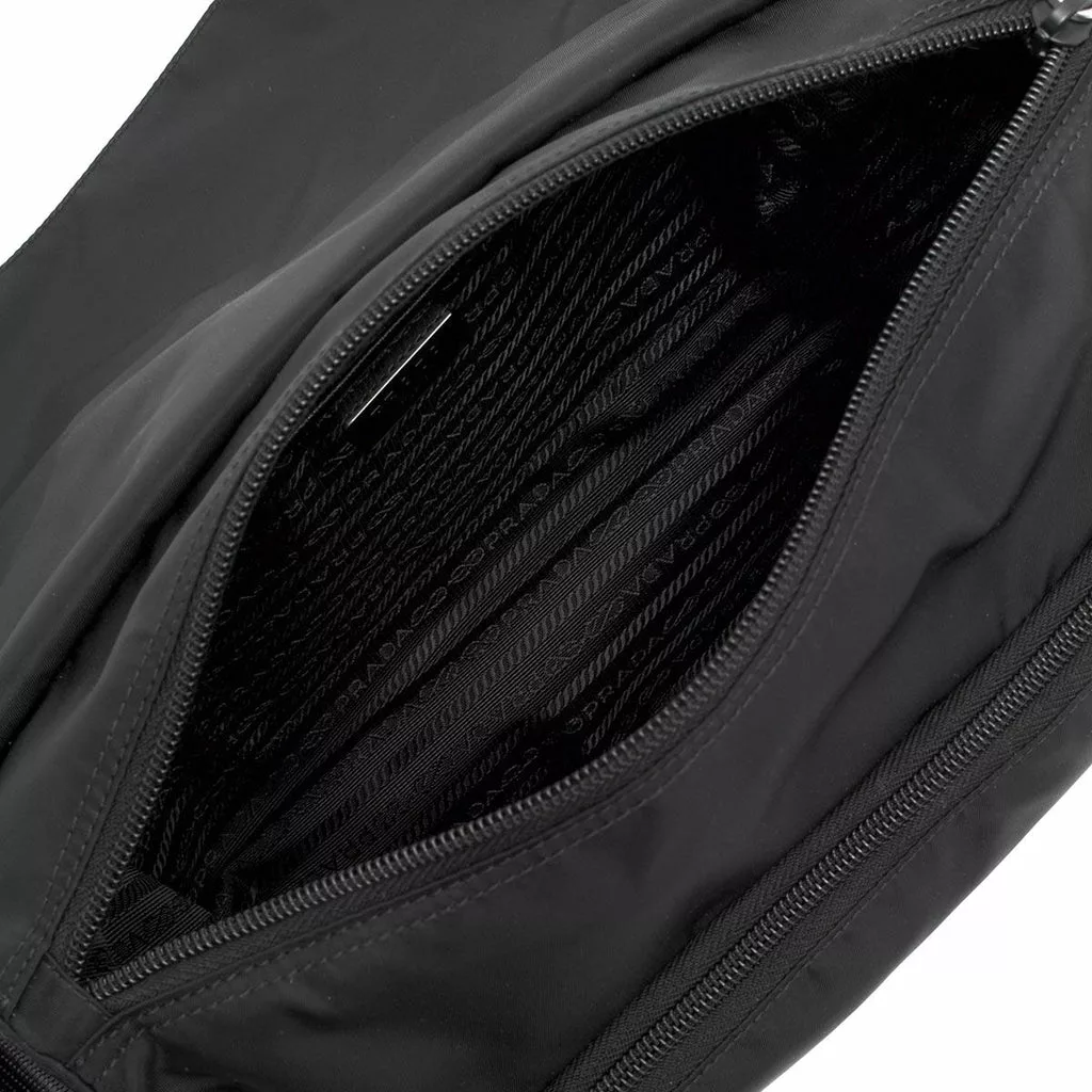 Prada Black Nylon Triangle Logo Messenger Bag Prada Black Nylon Triangle Logo Messenger Bag | Image 9