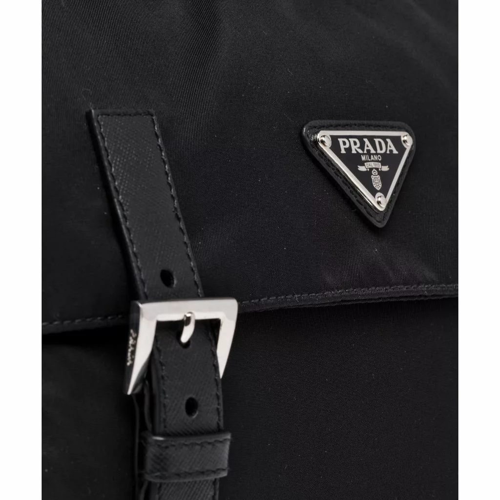 Prada Black Nylon Triangle Logo Messenger Bag Prada Black Nylon Triangle Logo Messenger Bag | Image 7