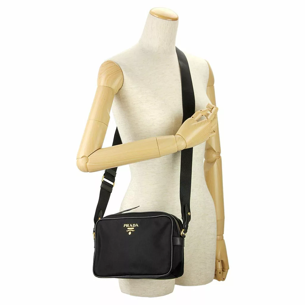 Prada Tessuto Nylon Black Camera Bag Crossbody Prada Tessuto Nylon Black Camera Bag Crossbody | Image 9