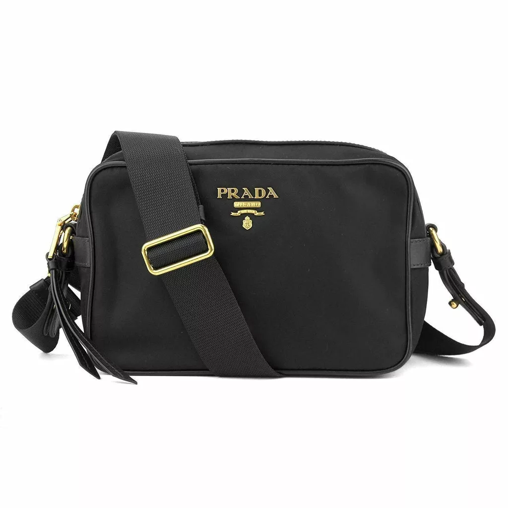 Prada Tessuto Nylon Black Camera Bag Crossbody Prada Tessuto Nylon Black Camera Bag Crossbody | Image 1