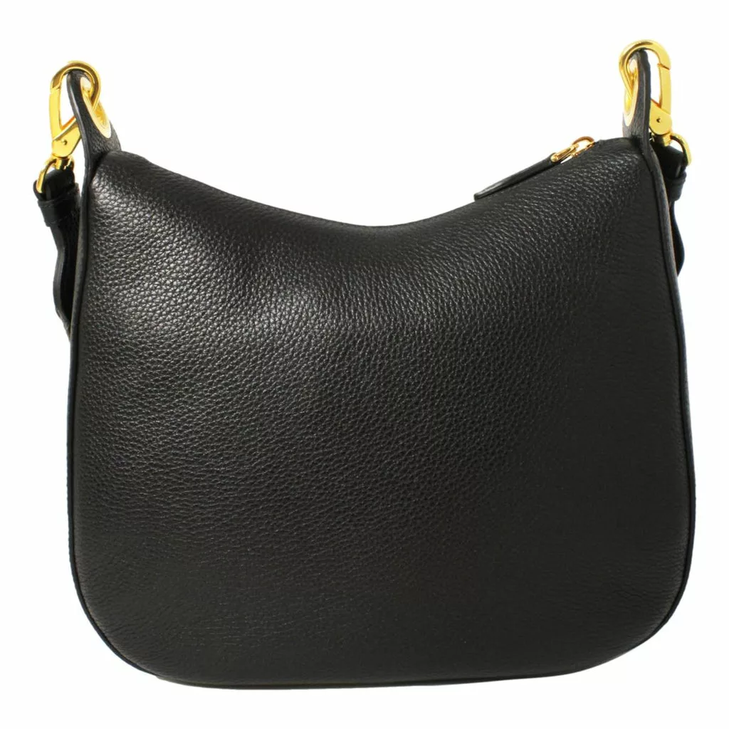 Prada Black Vitello Phenix Leather Web Stripe Strap Crossbody Prada Black Vitello Phenix Leather Web Stripe Strap Crossbody | Image 3