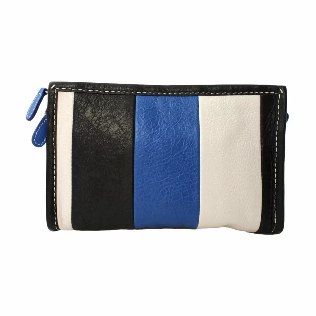 Balenciaga Bazar Multicolor Striped Leather Cross Body Bag Balenciaga Bazar Multicolor Striped Leather Cross Body Bag | Image 3