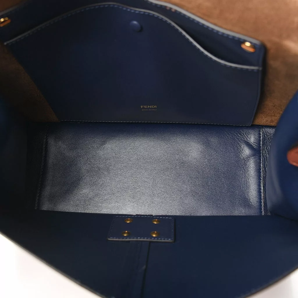 Fendi Kan U Rust Brown Calfskin Leather Large Shoulder Bag Fendi Kan U Rust Brown Calfskin Leather Large Shoulder Bag | Image 8