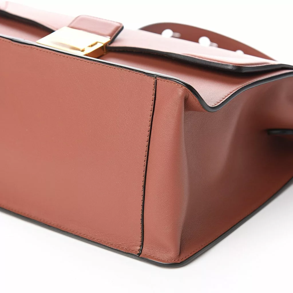 Fendi Kan U Rust Brown Calfskin Leather Large Shoulder Bag Fendi Kan U Rust Brown Calfskin Leather Large Shoulder Bag | Image 6