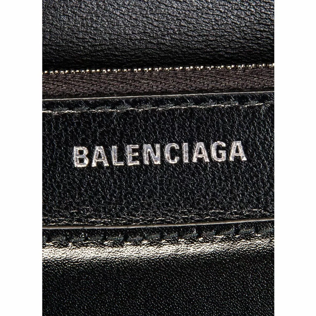 Balenciaga Black Shiny Calfskin Leather Chain Wallet Shoulder Bag Balenciaga Black Shiny Calfskin Leather Chain Wallet Shoulder Bag | Image 7