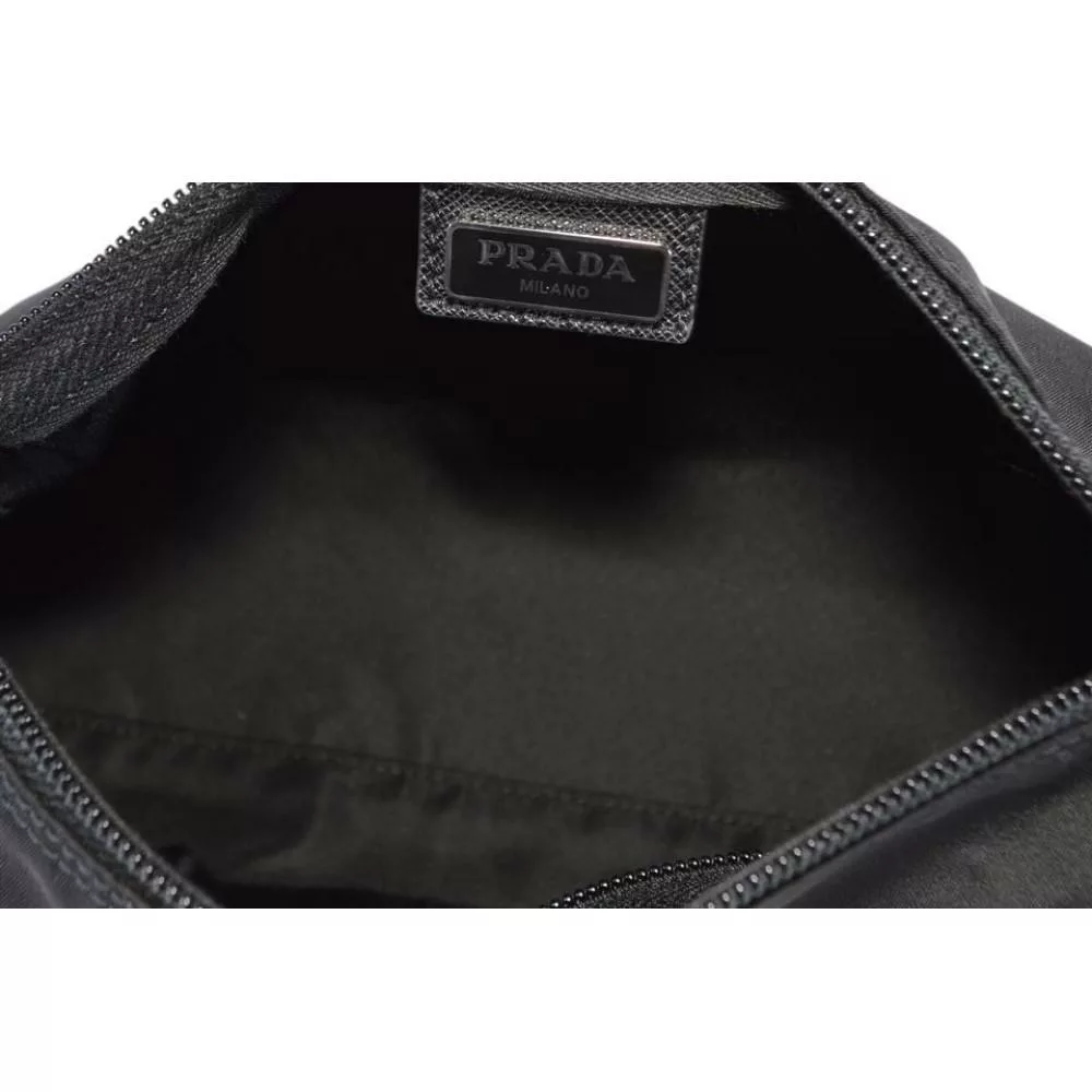 Prada Necessaire Black Tessuto Nylon Small Toiletry Case Prada Necessaire Black Tessuto Nylon Small Toiletry Case | Image 11