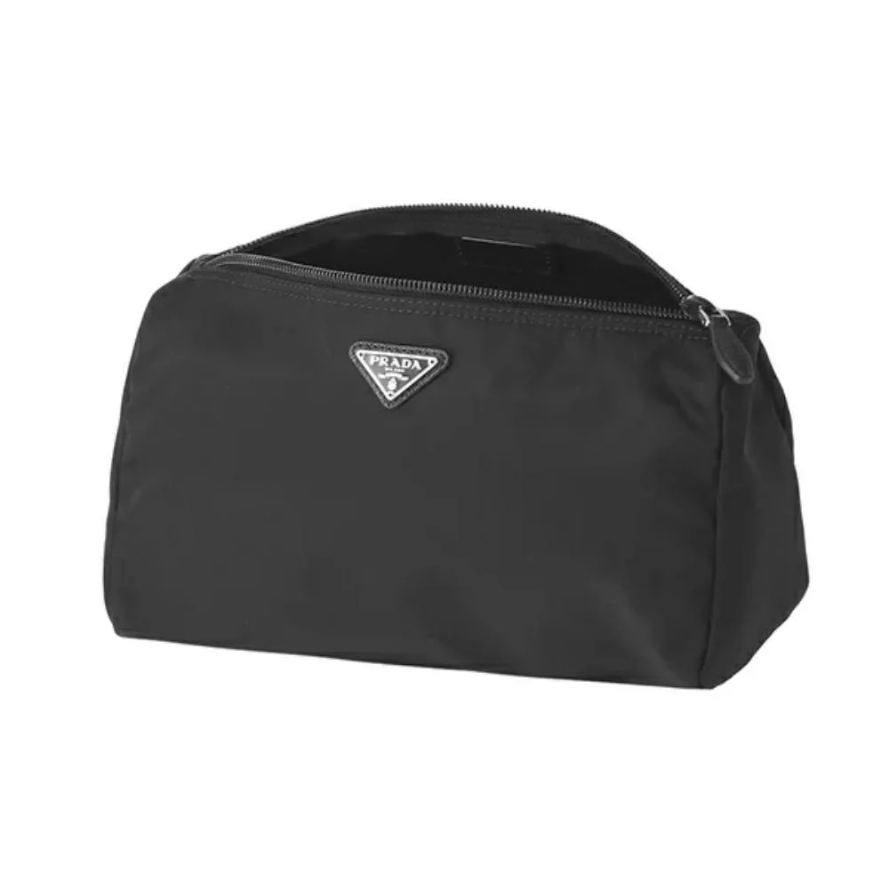 Prada Necessaire Black Tessuto Nylon Small Toiletry Case Prada Necessaire Black Tessuto Nylon Small Toiletry Case | Image 6
