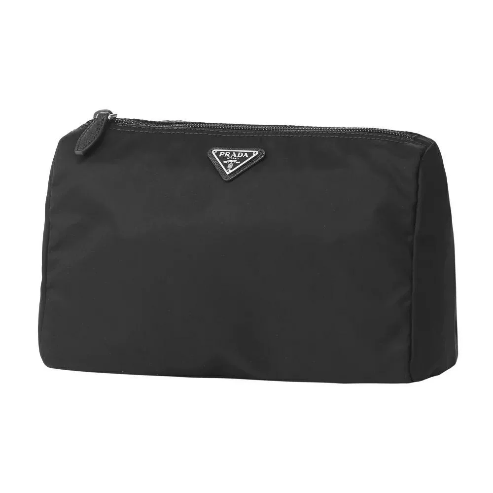 Prada Necessaire Black Tessuto Nylon Small Toiletry Case Prada Necessaire Black Tessuto Nylon Small Toiletry Case | Image 1