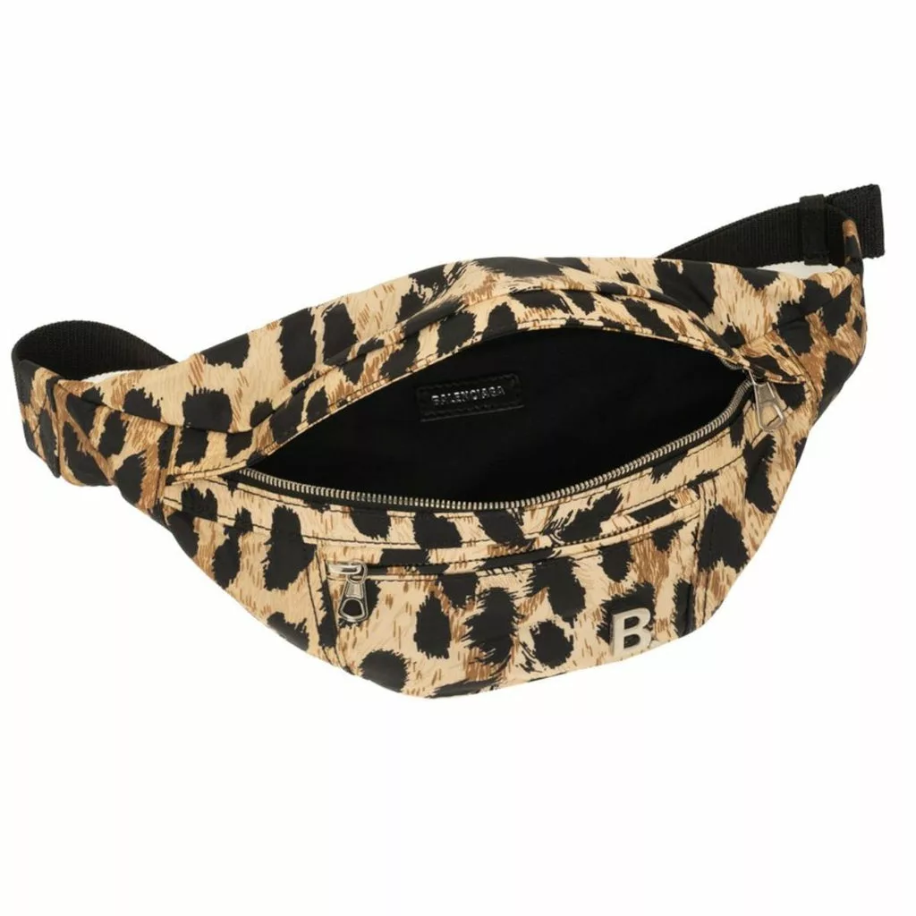 Balenciaga Nylon Leopard Print Belt Bag Balenciaga Nylon Leopard Print Belt Bag | Image 4