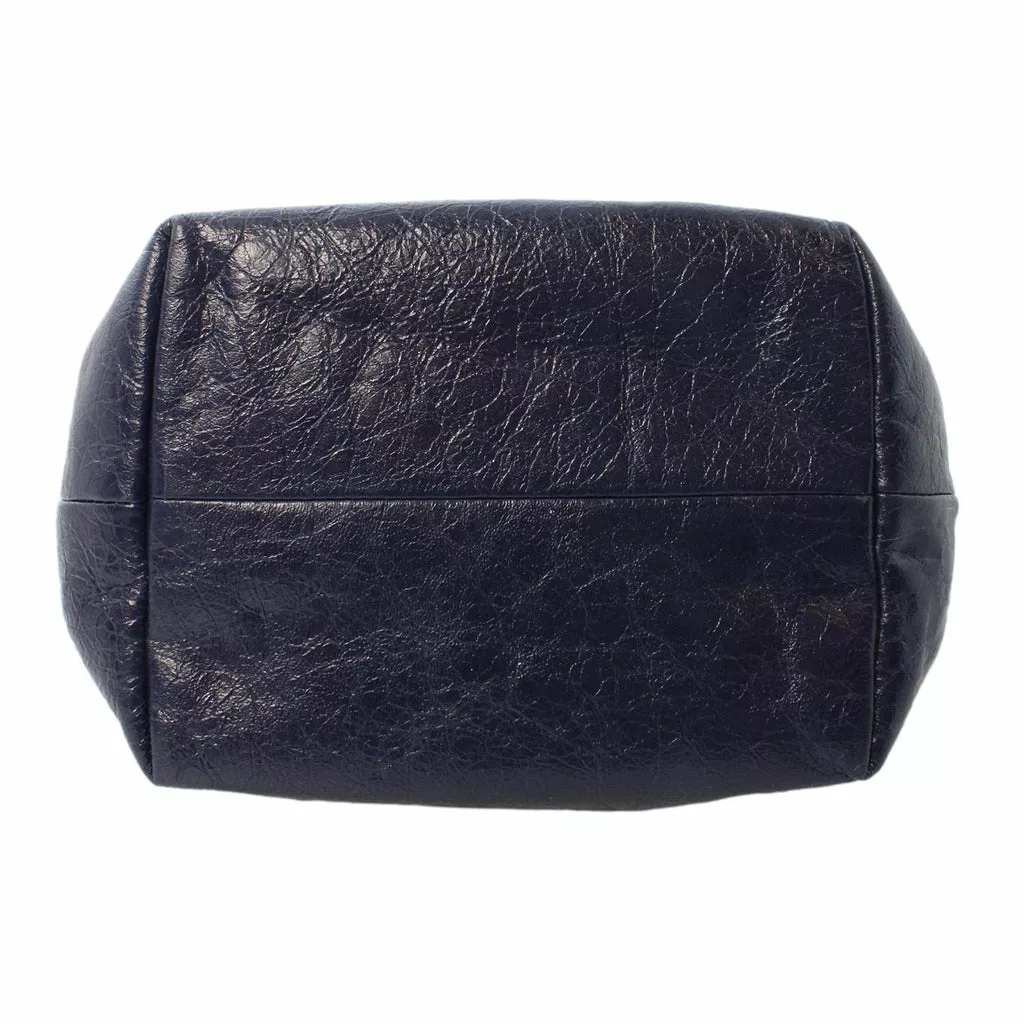 Balenciaga Arena Blue Lambskin Leather Flap Messenger Bag Balenciaga Arena Blue Lambskin Leather Flap Messenger Bag | Image 5