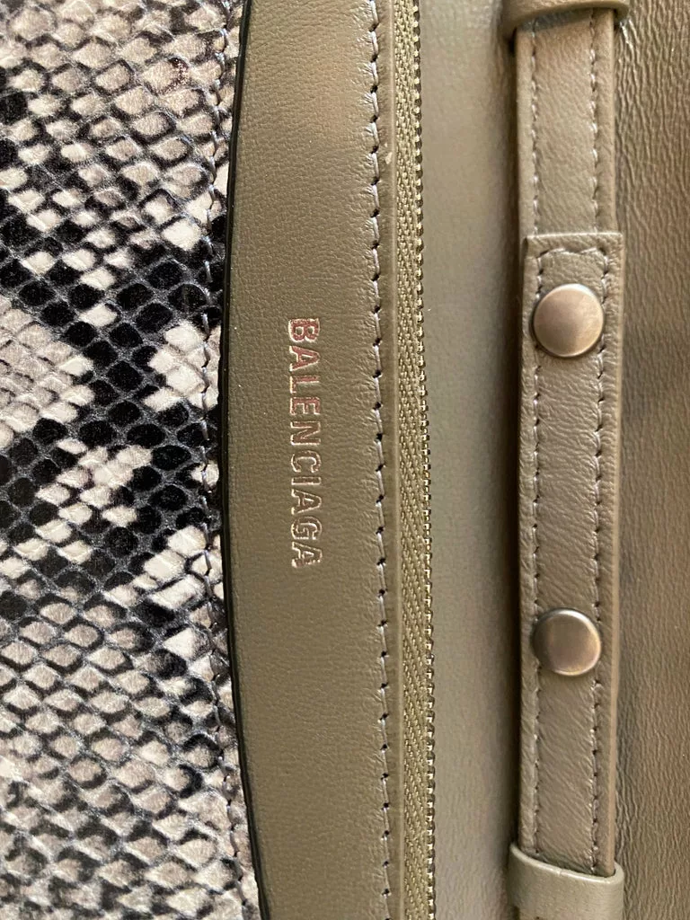 Balenciaga B Python Print Calfskin Leather Wallet on Chain Bag Balenciaga B Python Print Calfskin Leather Wallet on Chain Bag | Image 8