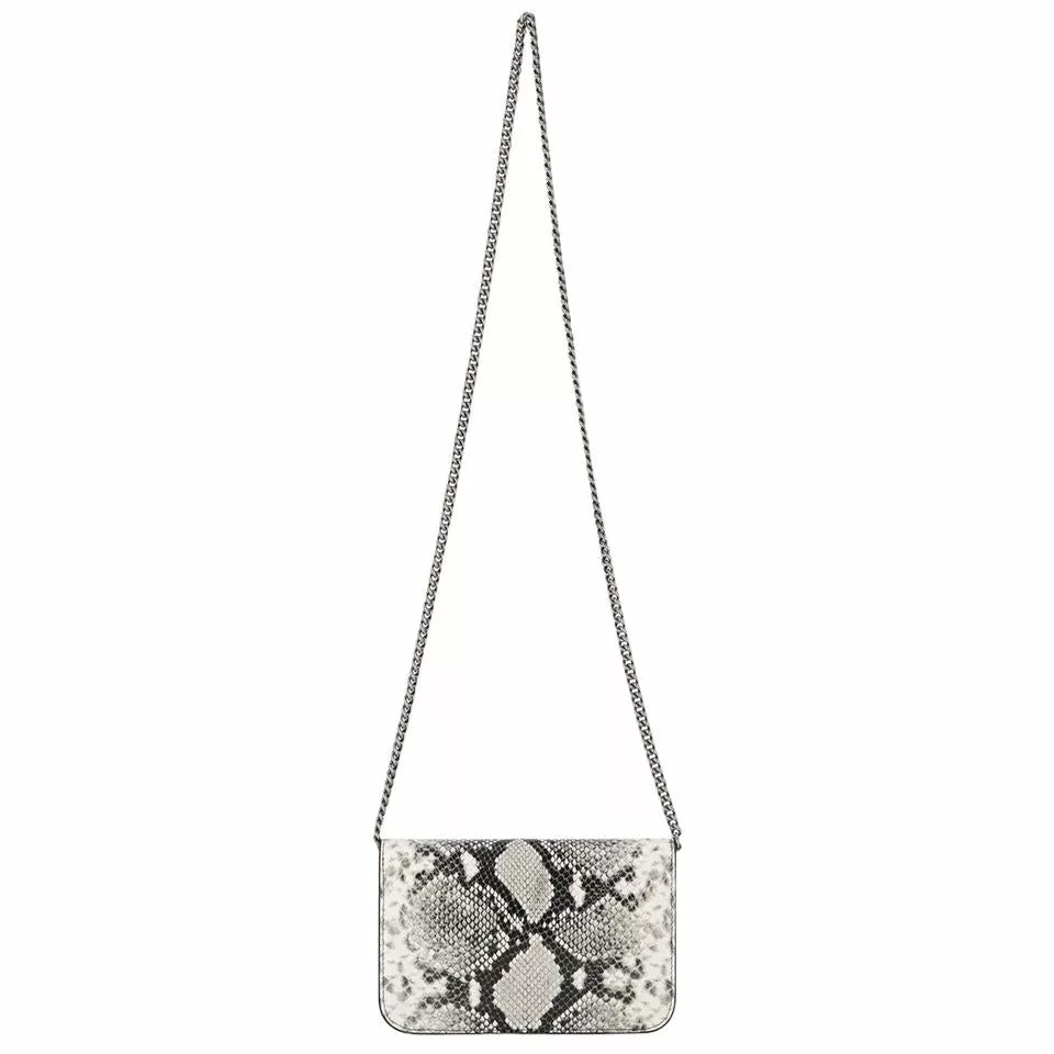 Balenciaga B Python Print Calfskin Leather Wallet on Chain Bag Balenciaga B Python Print Calfskin Leather Wallet on Chain Bag | Image 6