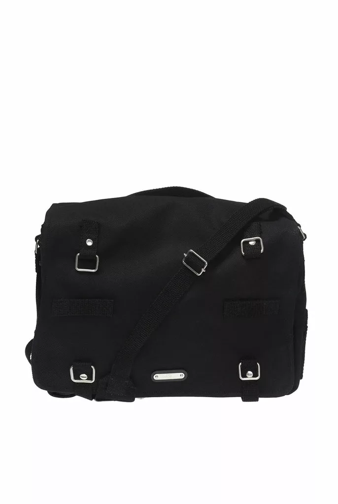 Saint Laurent Sac Army Black Canvas Messenger Bag Saint Laurent Sac Army Black Canvas Messenger Bag | Image 1
