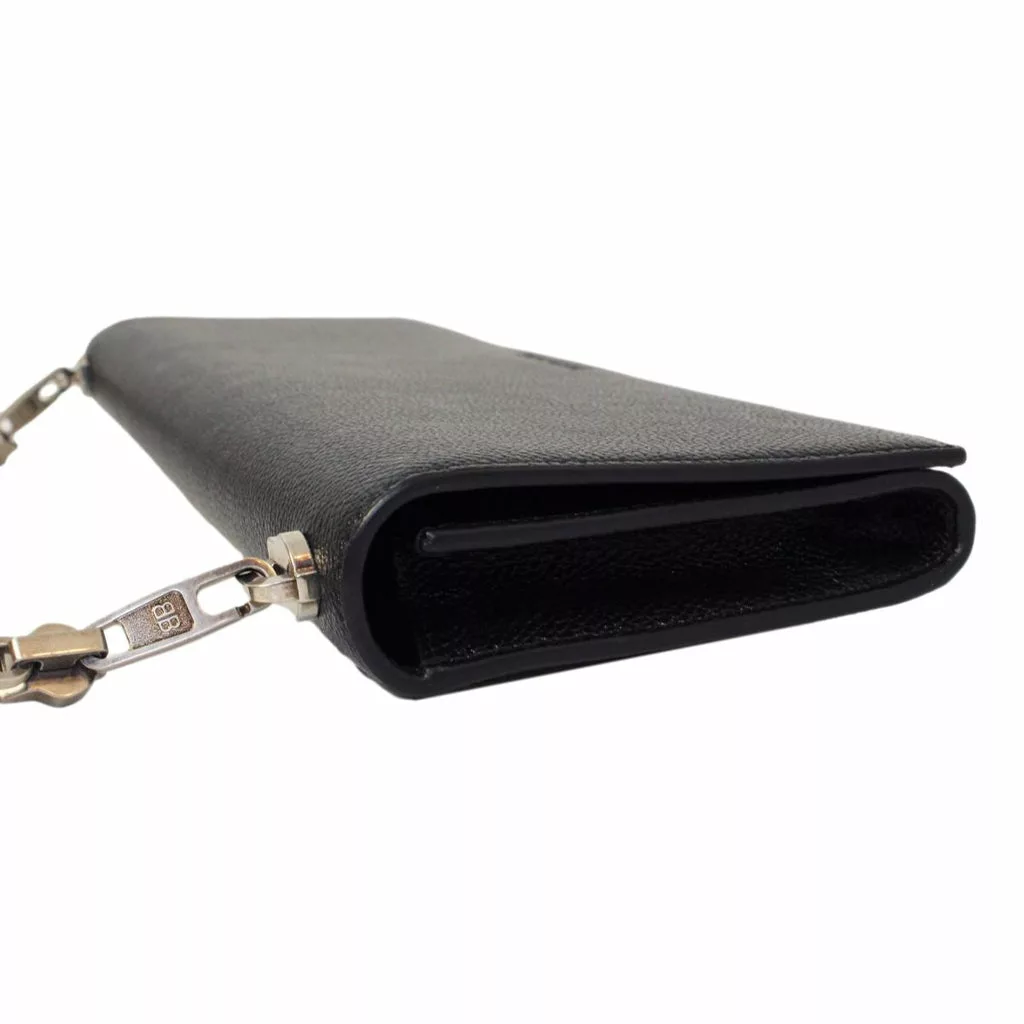 Balenciaga Essential Black Calfskin Leather Chain Shoulder Bag Balenciaga Essential Black Calfskin Leather Chain Shoulder Bag | Image 7
