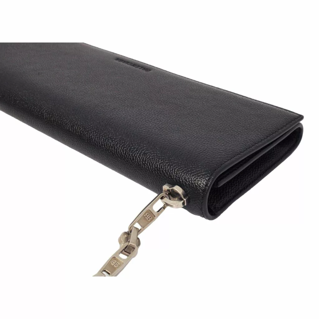 Balenciaga Essential Black Calfskin Leather Chain Shoulder Bag Balenciaga Essential Black Calfskin Leather Chain Shoulder Bag | Image 8