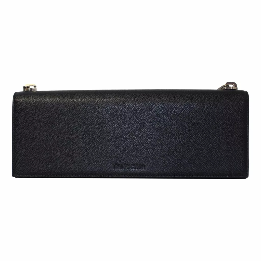Balenciaga Essential Black Calfskin Leather Chain Shoulder Bag Balenciaga Essential Black Calfskin Leather Chain Shoulder Bag | Image 3