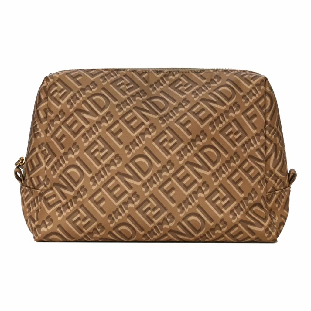 Fendi x Skims Nylon Sand Beauty Pouch Fendi x Skims Nylon Sand Beauty Pouch | Image 1