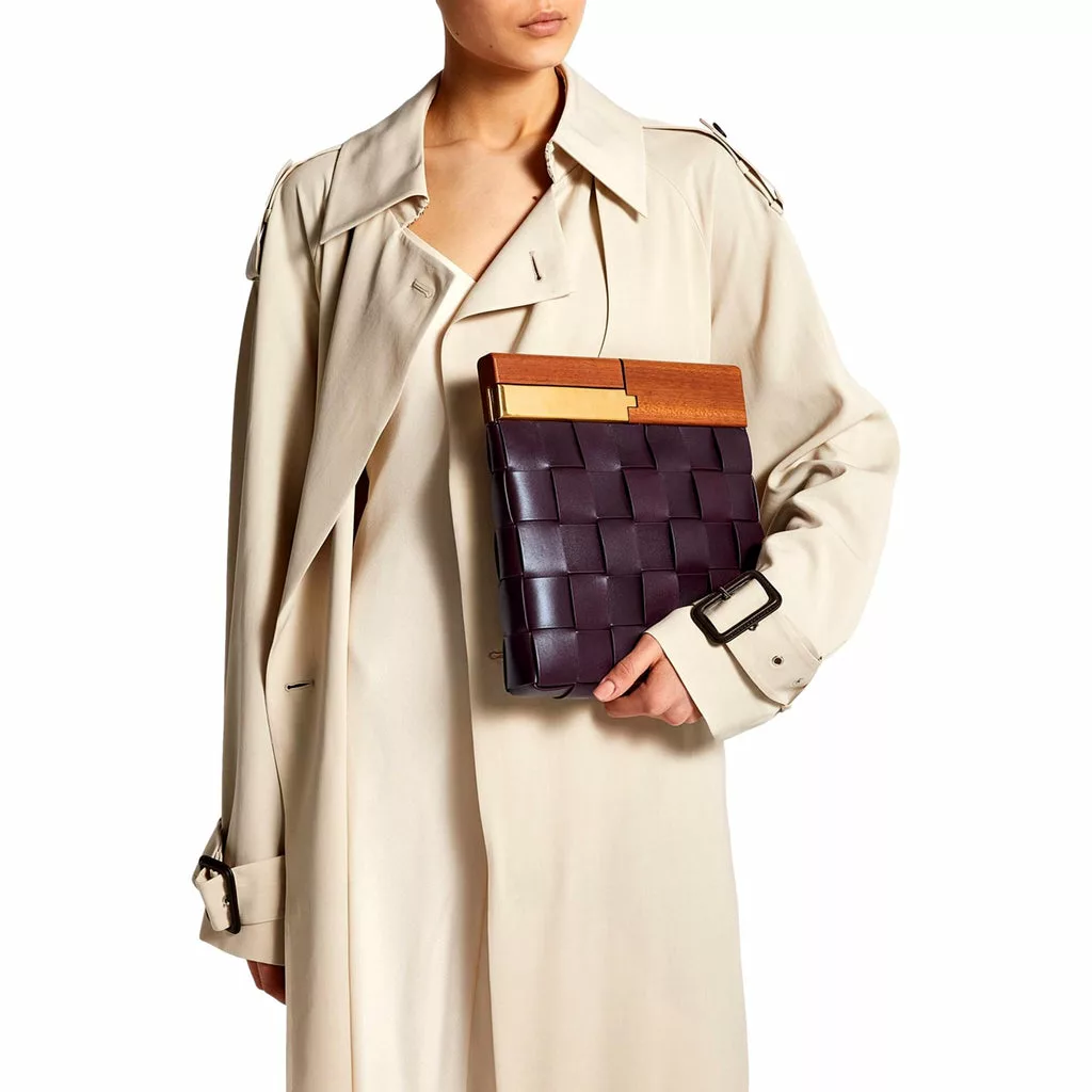 Bottega Veneta 'BV SNAP' Burgundy Mogano Grape Bottega Veneta 'BV SNAP' Burgundy Mogano Grape | Image 6
