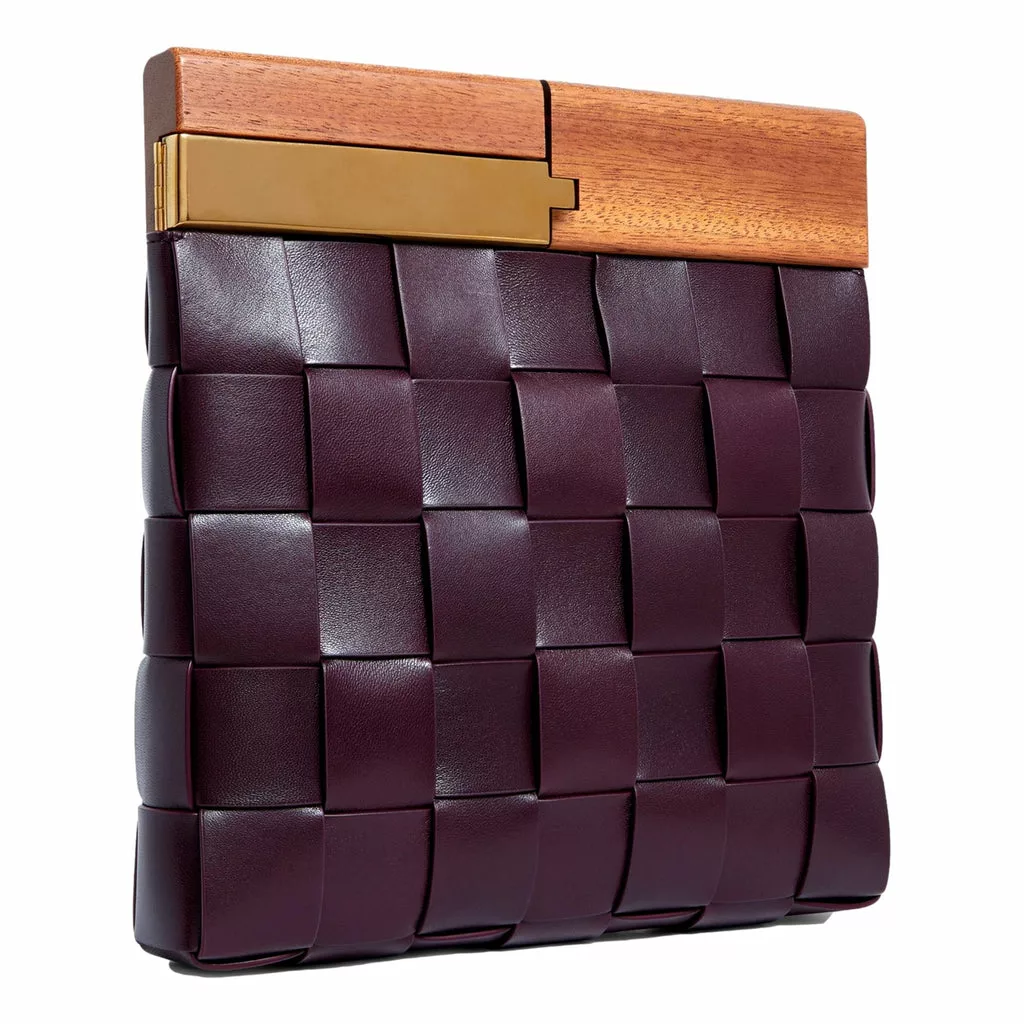 Bottega Veneta 'BV SNAP' Burgundy Mogano Grape Bottega Veneta 'BV SNAP' Burgundy Mogano Grape | Image 1