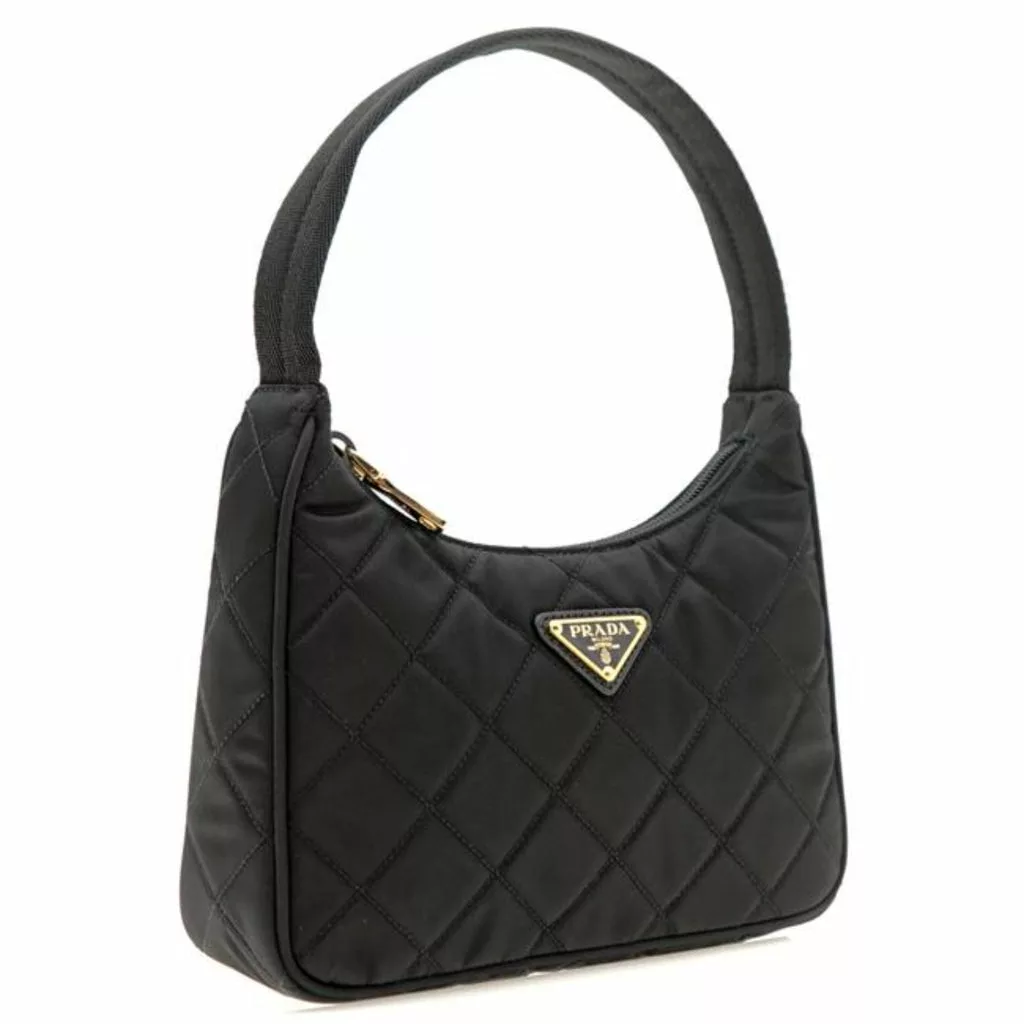 Prada Re-Editon Hobo Mini Quilted Black Nylon Shoulder Prada Re-Editon Hobo Mini Quilted Black Nylon Shoulder | Image 5