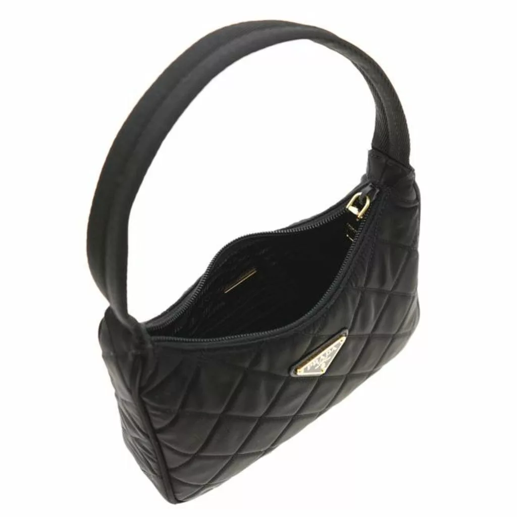 Prada Re-Editon Hobo Mini Quilted Black Nylon Shoulder Prada Re-Editon Hobo Mini Quilted Black Nylon Shoulder | Image 4
