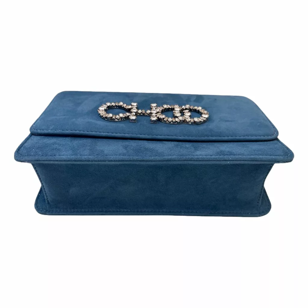 Jimmy Choo Kalina Parrot Blue Suede Chain Jimmy Choo Kalina Parrot Blue Suede Chain | Image 5