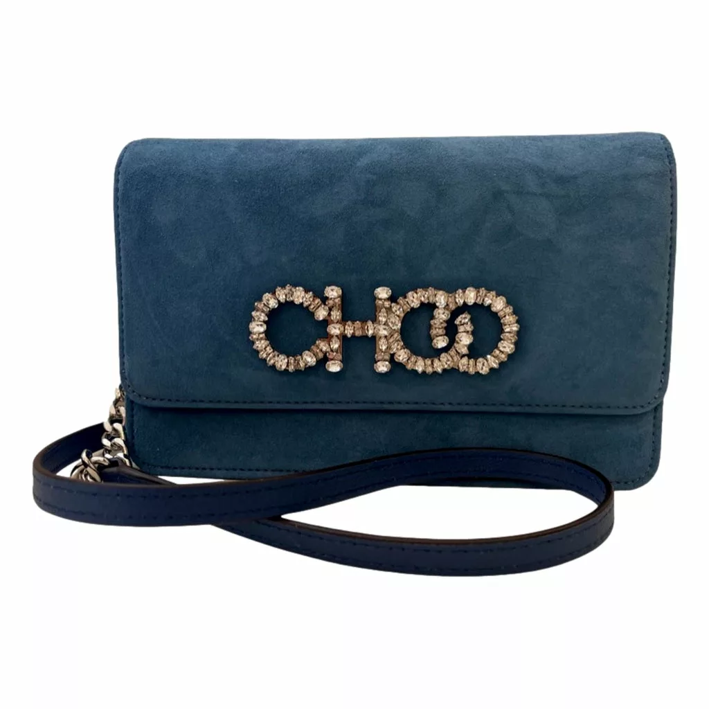 Jimmy Choo Kalina Parrot Blue Suede Chain Jimmy Choo Kalina Parrot Blue Suede Chain | Image 2
