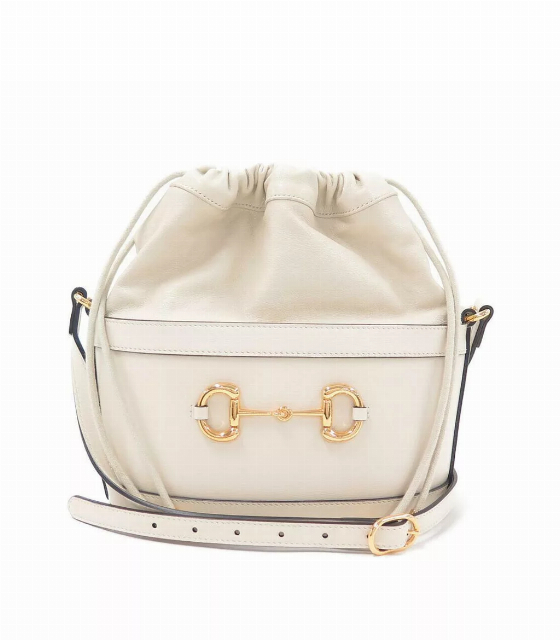 Gucci 1955 Horsebit White Leather Bucket | Image 1
