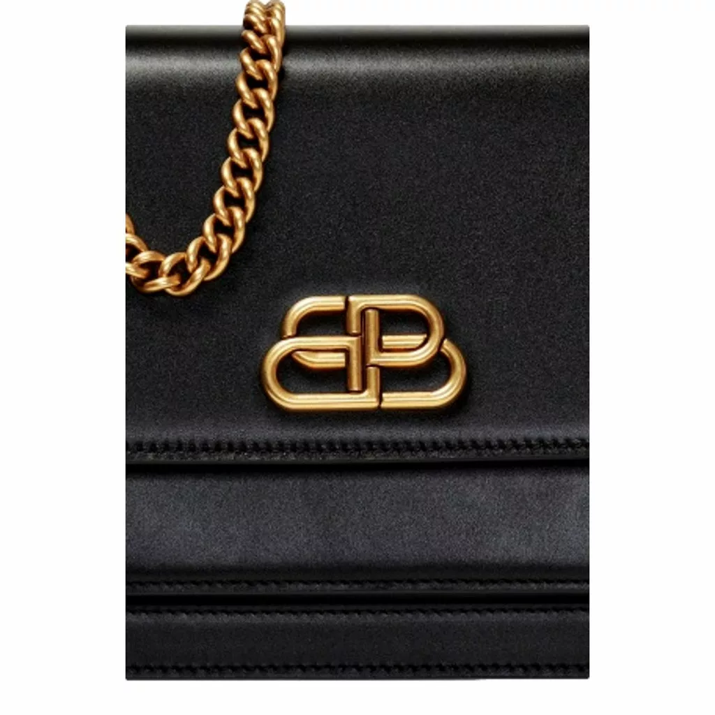 Balenciaga S Sharp Smooth Calfskin Leather Box Shoulder Bag Balenciaga S Sharp Smooth Calfskin Leather Box Shoulder Bag | Image 9