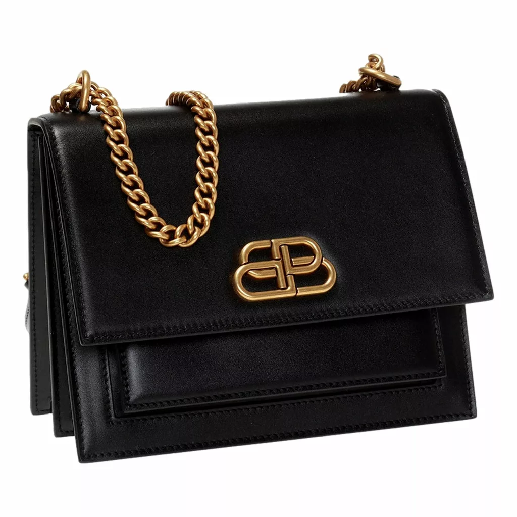 Balenciaga S Sharp Smooth Calfskin Leather Box Shoulder Bag Balenciaga S Sharp Smooth Calfskin Leather Box Shoulder Bag | Image 4