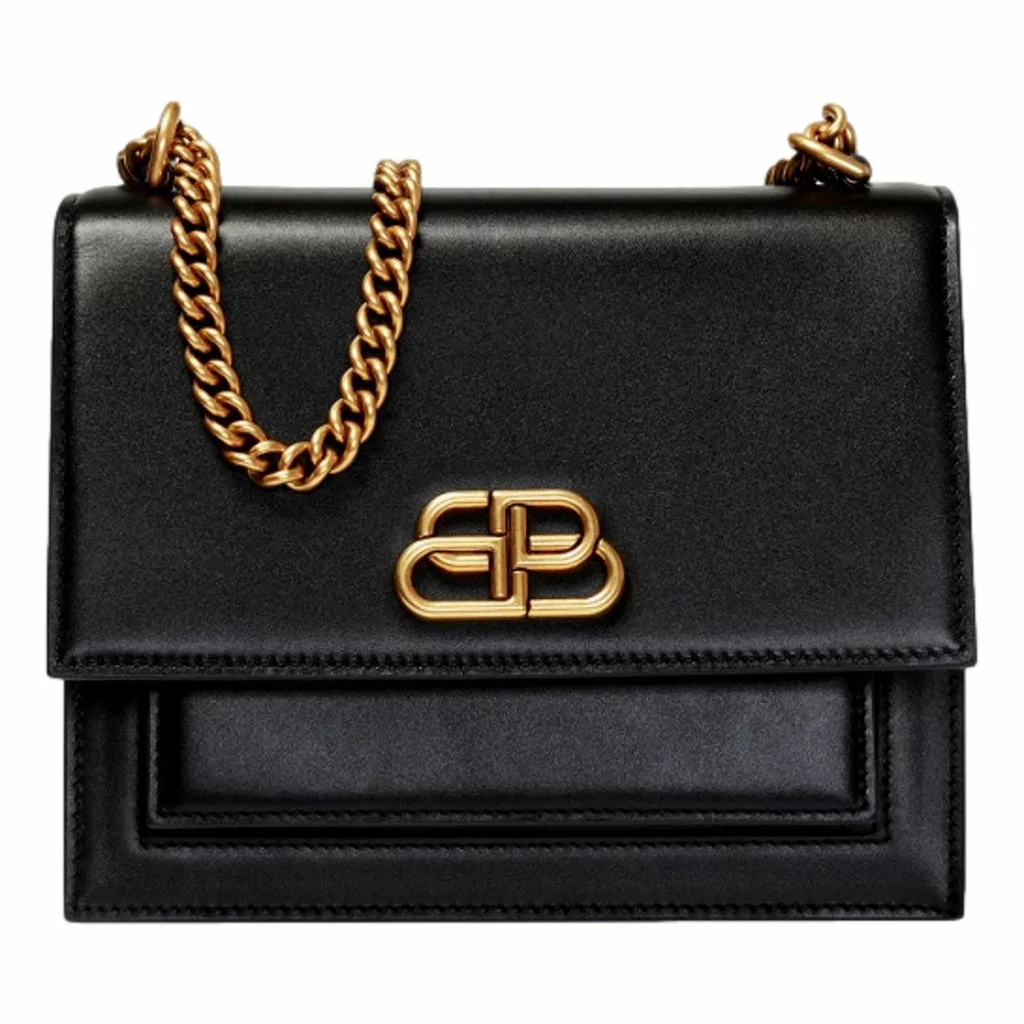 Balenciaga S Sharp Smooth Calfskin Leather Box Shoulder Bag Balenciaga S Sharp Smooth Calfskin Leather Box Shoulder Bag | Image 2