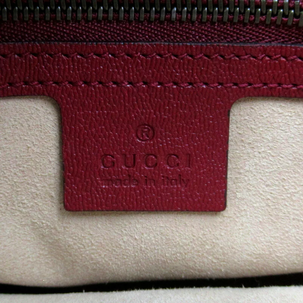Gucci GG Red Calf Leather Shoulder Bag Gucci GG Red Calf Leather Shoulder Bag | Image 6