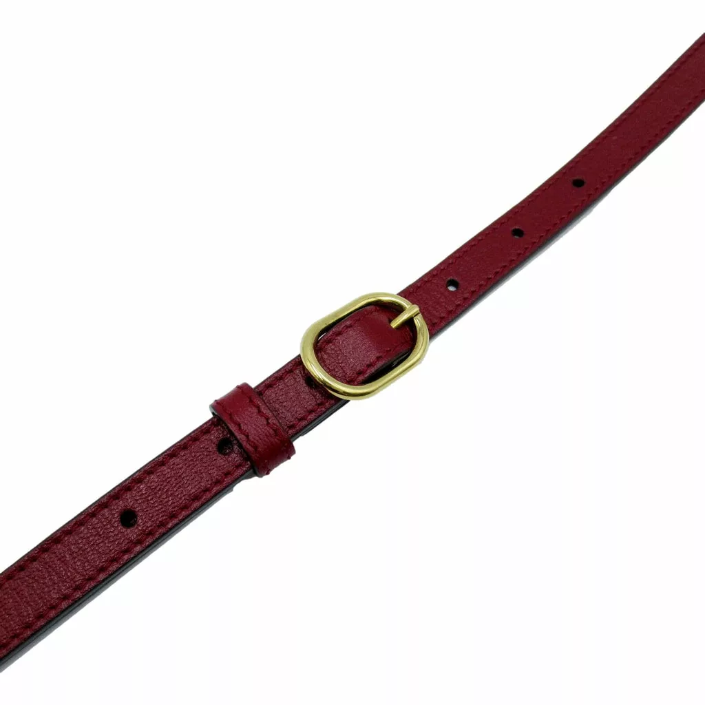 Gucci GG Red Calf Leather Shoulder Bag Gucci GG Red Calf Leather Shoulder Bag | Image 5