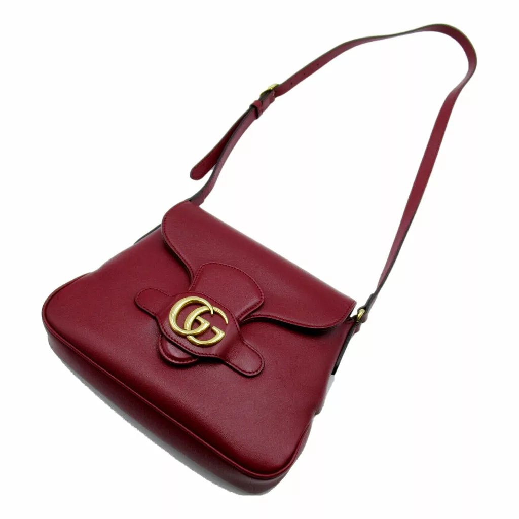 Gucci GG Red Calf Leather Shoulder Bag Gucci GG Red Calf Leather Shoulder Bag | Image 4