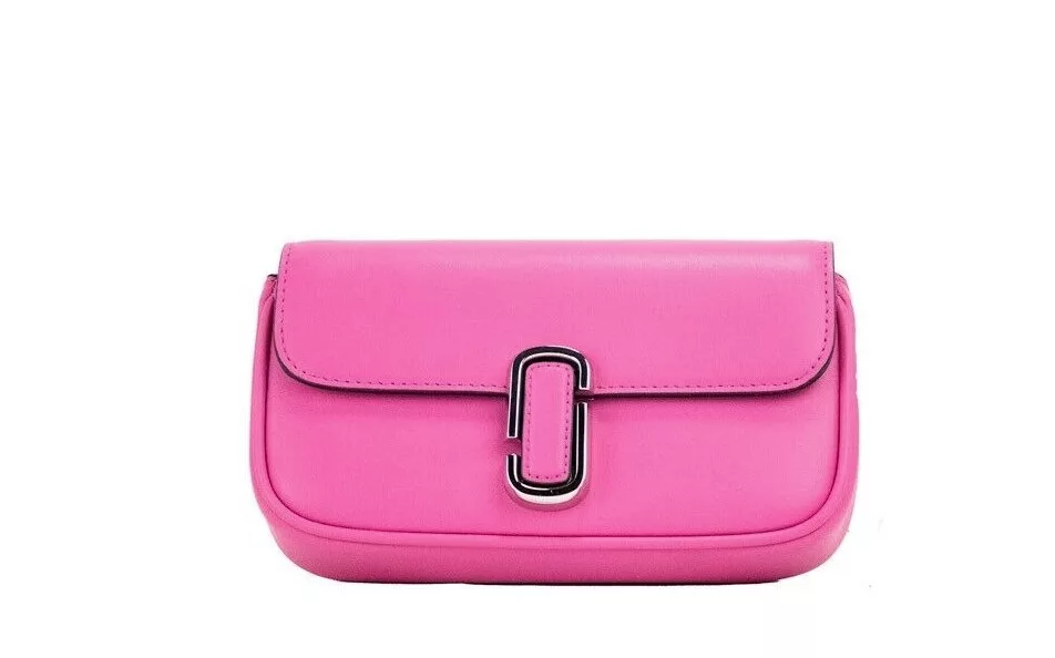 Marc Jacobs The J Marc Mini Shoulder Bag Magenta Smooth Leather Convertible Bag Marc Jacobs The J Marc Mini Shoulder Bag Magenta Smooth Leather Convertible Bag | Image 1